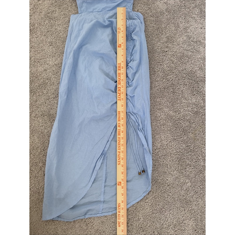 Selfie Leslie Baby Blue Dress XS Backless Slit Wedding Guest Girly Romantic - Picture 5 of 8